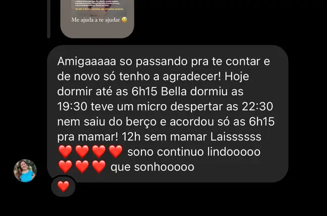 Depoimento: bebê dormiu 12 horas de sono contínuo
